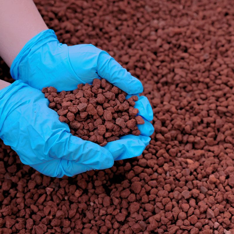 Fish Tank Filter - 1kg vulkanisch gesteente aquariumsubstraat voedzame bodemdeeltjes
