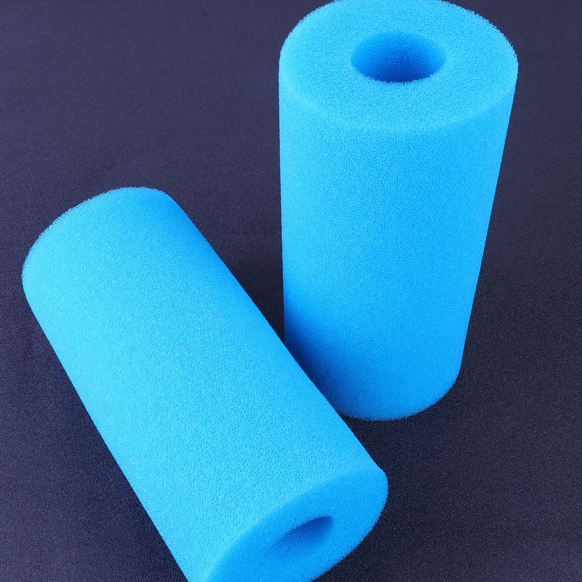 Fish Tank Filter - 4 stuks blauwe filtersponsen in cilindervorm