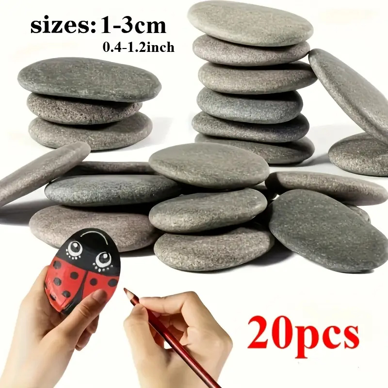 Fish Tank Gravel - 20 stuks natuurlijke rivier rotsen gladde