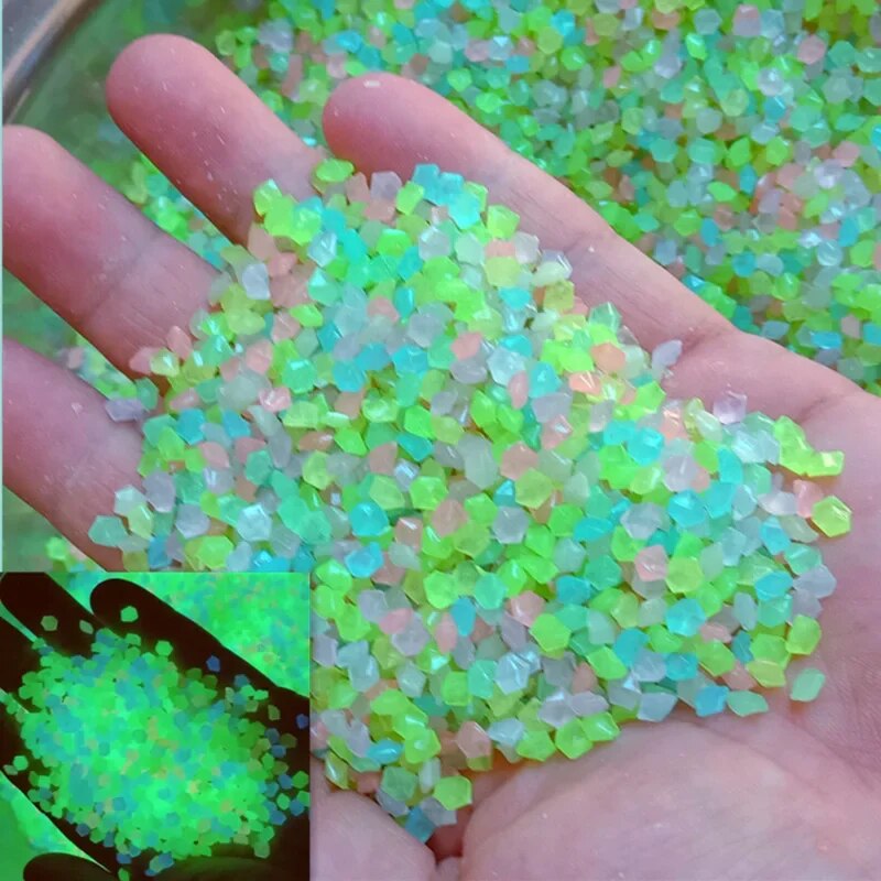 Fish Tank Gravel - 1000 Stuks 3-5Mm Lichtgevende Zandgloed In