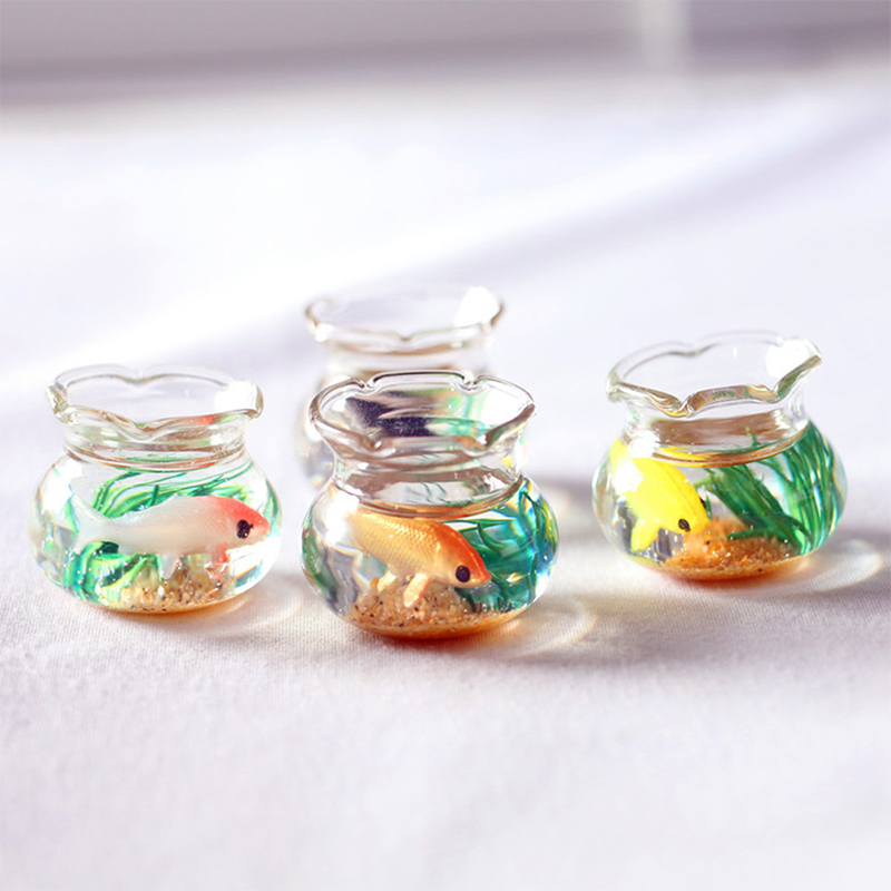 Fish Aquarium Home - Huisdecoratie Poppenhuis Decoratief Speelgoed Poppenaquarium Poppenhuis