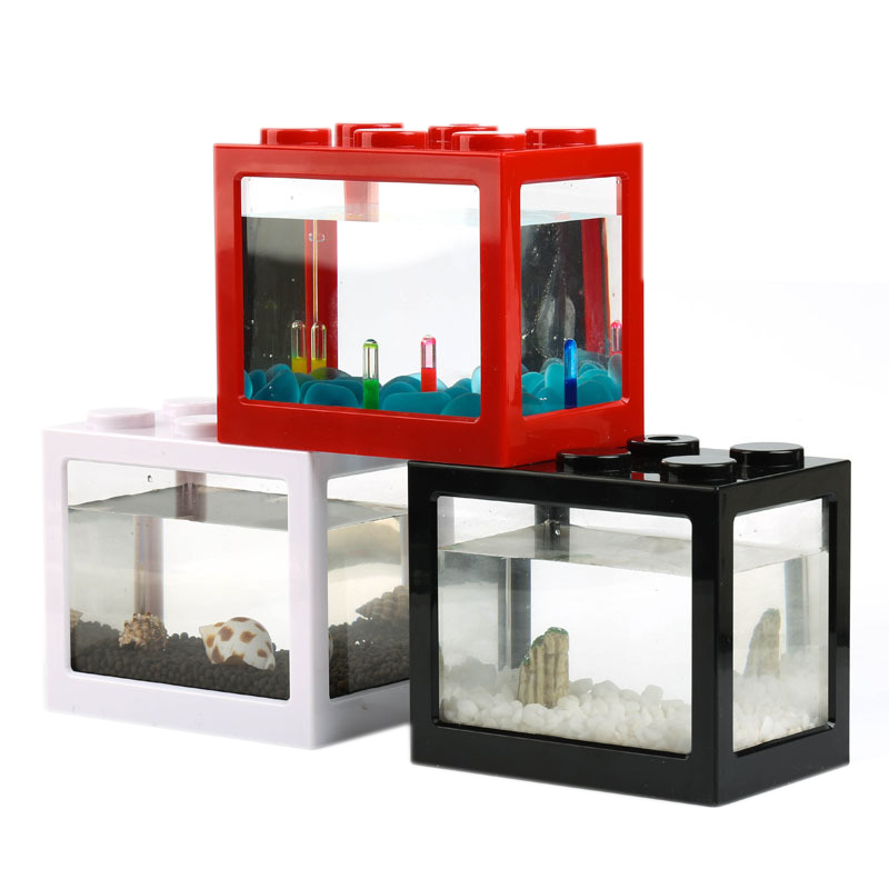 7-kleurige mini-aquarium betta - Betta Fish Tank recensie en prijs