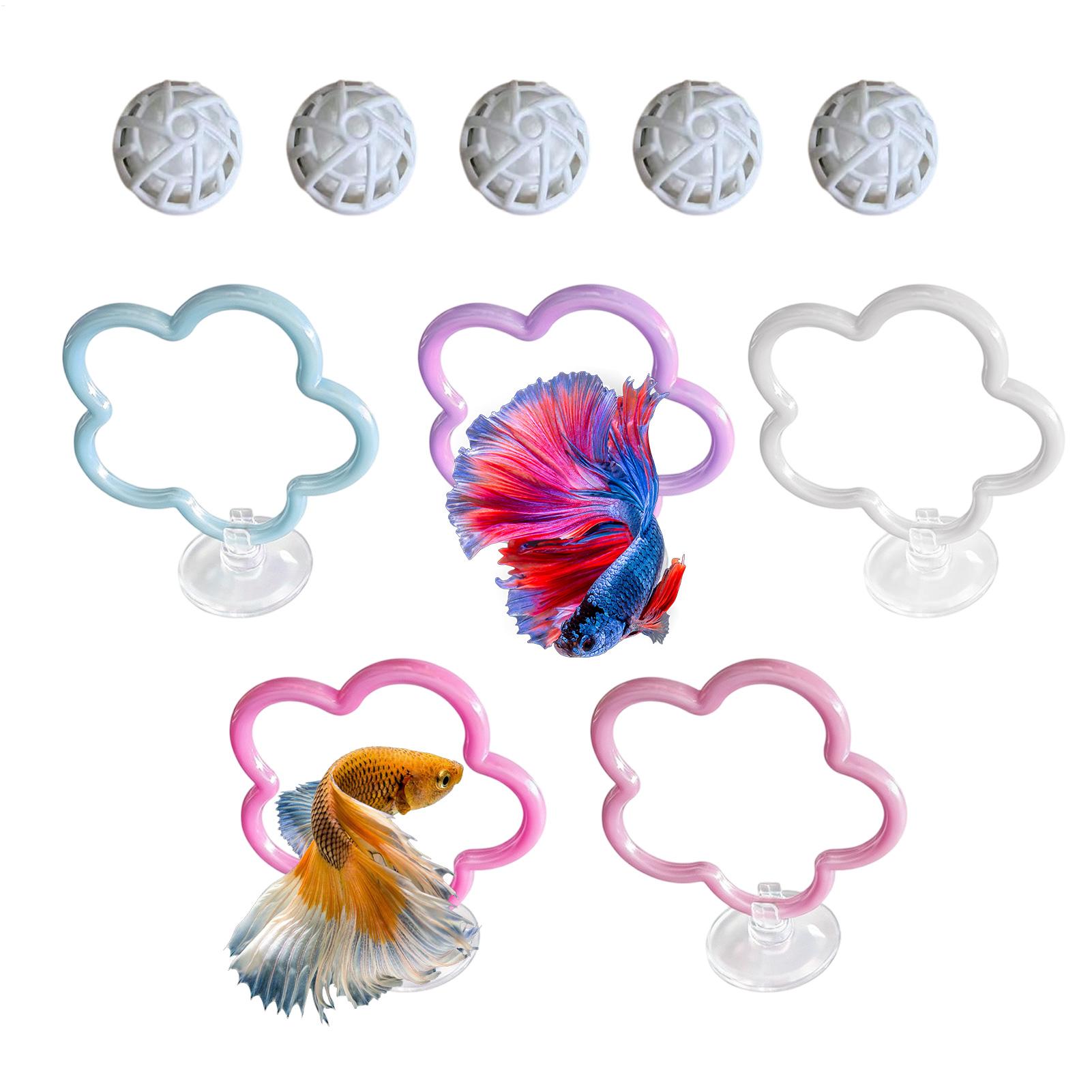 Betta Fish Toys 5 stuks Kleurr - Aquarium Fish Betta recensie en prijs