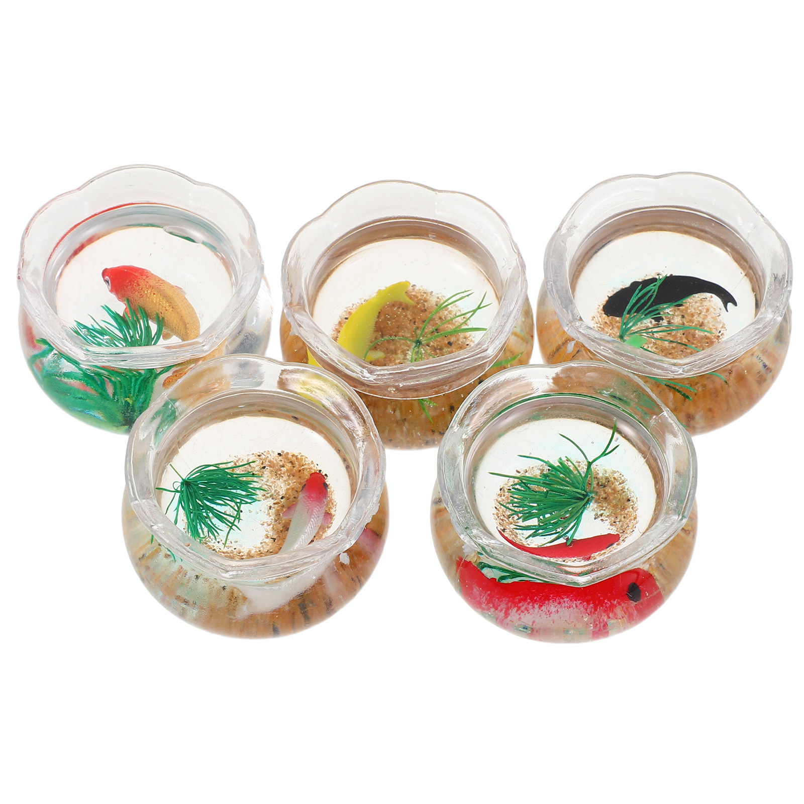 5 stuks miniatuur koi-aquarium - Aquarium Plants recensie en prijs